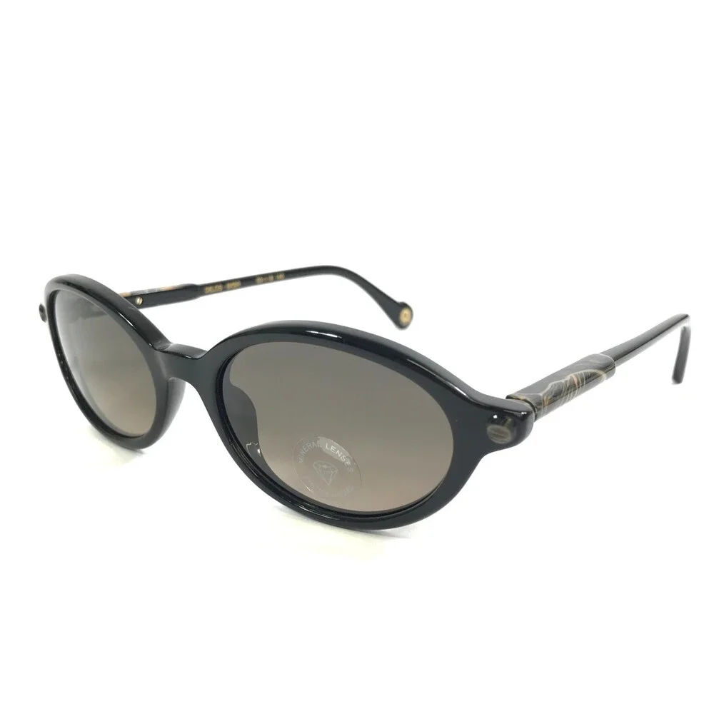 Etnia Barcelona Sunglasses DELOS BKBR Shiny Black Brown w/ Gradient Brown Lenses
